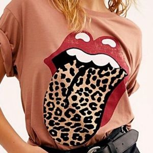 Free People Rolling Stones Tshirt